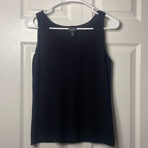 Eileen Fisher 100% Wool Black Tank Top XS